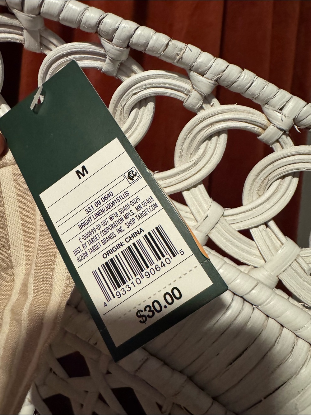 Wild Fable Beige Striped Cotton Overalls - Picture 7 of 11